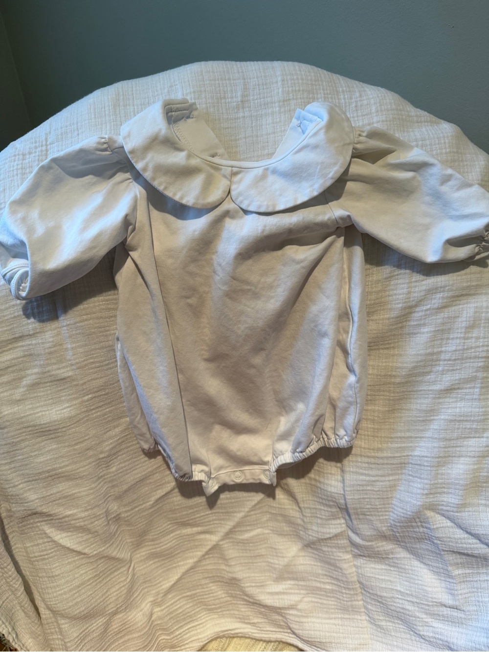 White Peter Pan Collar Baby Blouse